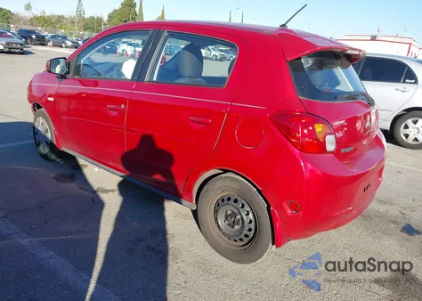 2015 Mitsubishi Mirage De from USA, damaged, VIN ML32A3HJXFH043102